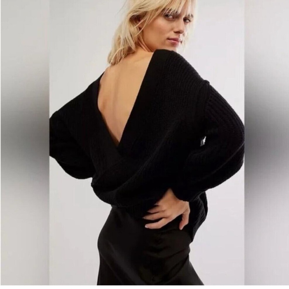 We The Free Black Knit Sweater